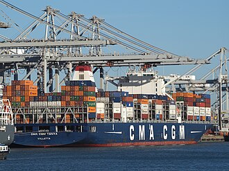CMA_CGM_Tanya_(ship,_2016)_IMO_9722704,_Amazonehaven,_Port_of_Rotterdam.JPG