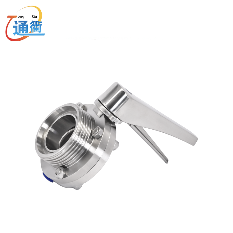 Male Butterfly Valve Wd Type Stainless Steel Multi-Position Handle