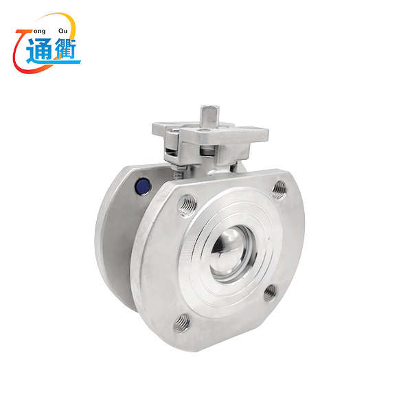 1PC Wafer Flanged Ball Valve with Mounting Pad 