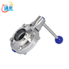 Weld Butterfly Valve Wb Type Square Pull Handle